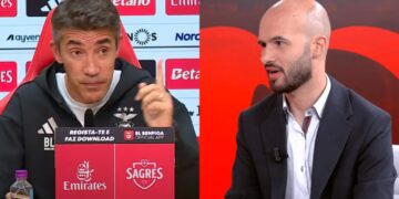 Jornalista que foi advertido por Bruno Lage na conferência de imprensa reagiu nas redes sociais