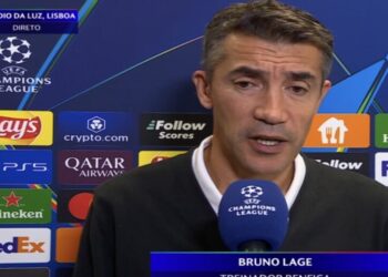 Bruno Lage deixa sério recado a jogadores do Benfica após a derrota